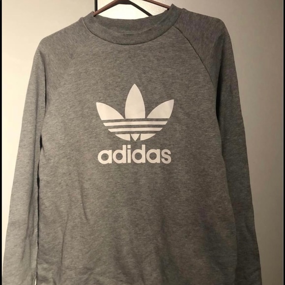 adidas Sweaters - Adidas Grey Crewneck, Size Small.